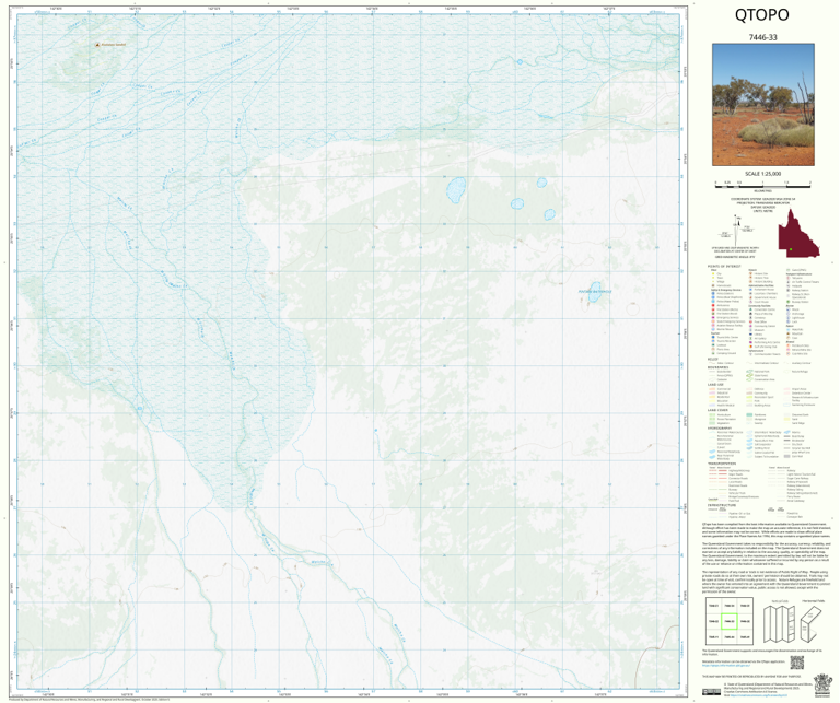 Keeroongooloo (7446-33) Map by Department of Natural Resources and ...