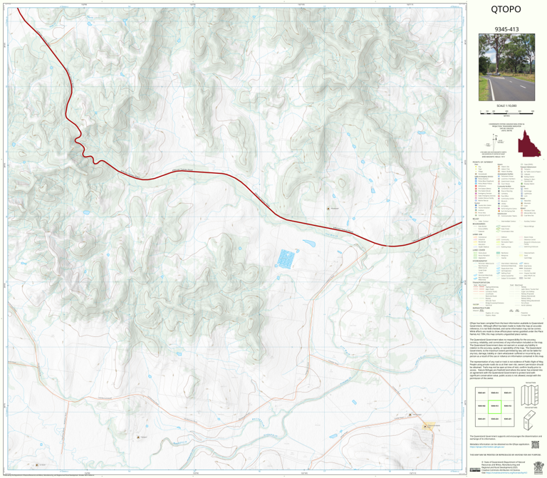 Kilkivan Map Kilkivan (9345-413) Map by Department of Natural Resources and Mines ...