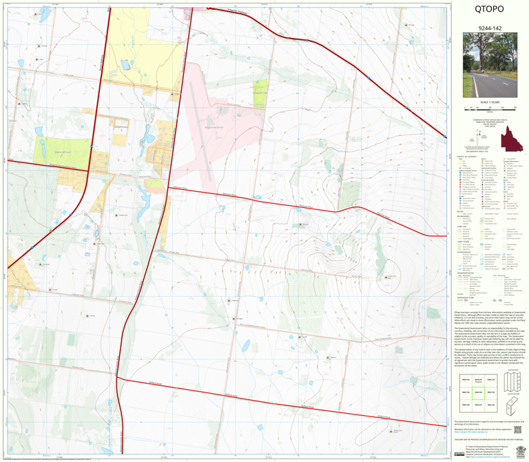 Kingaroy (9244-142) Map by Department of Natural Resources and Mines ...