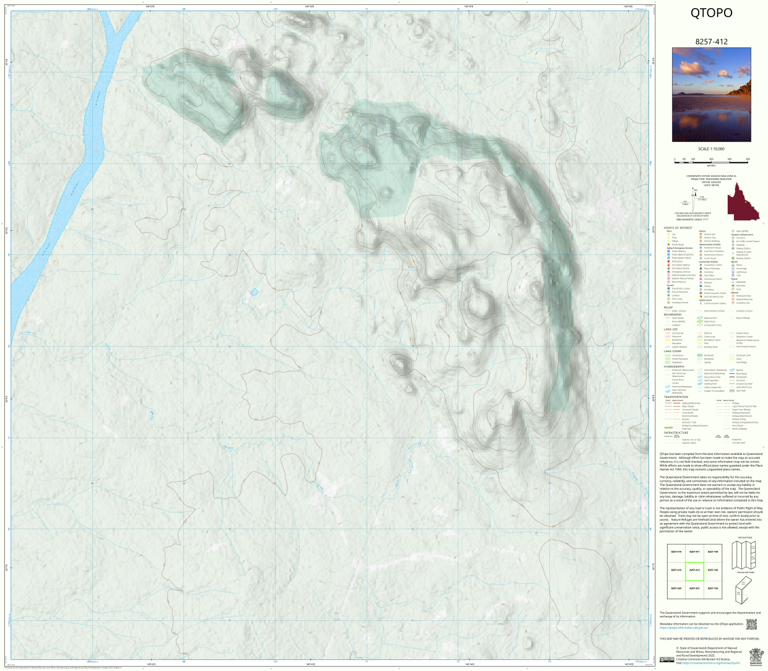 Kirk (8257-412) Map by Department of Natural Resources and Mines ...