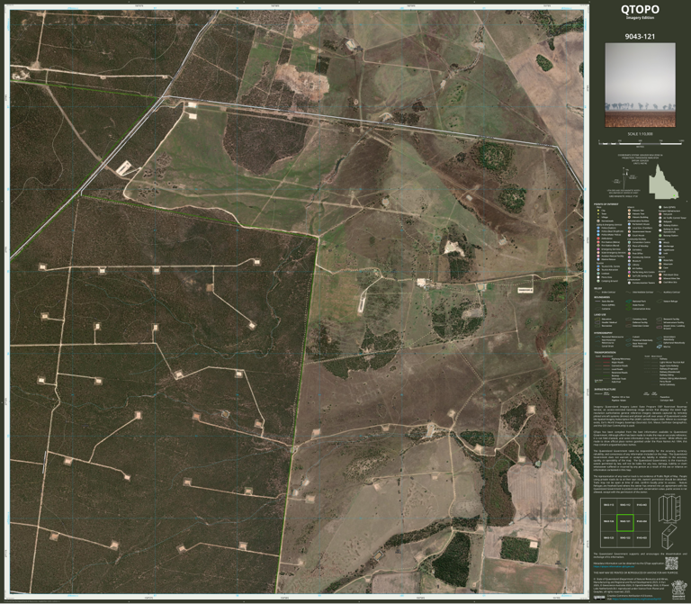 Kogan (9043-121i) Map by Department of Natural Resources and Mines ...