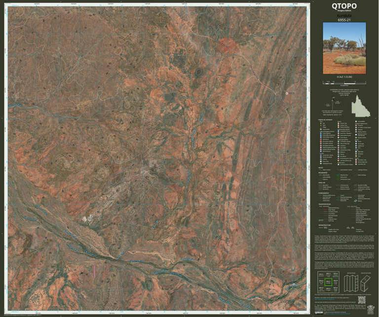 Kortedala Map Kuridala (6955-21i) Map by Department of Natural Resources and Mines ...
