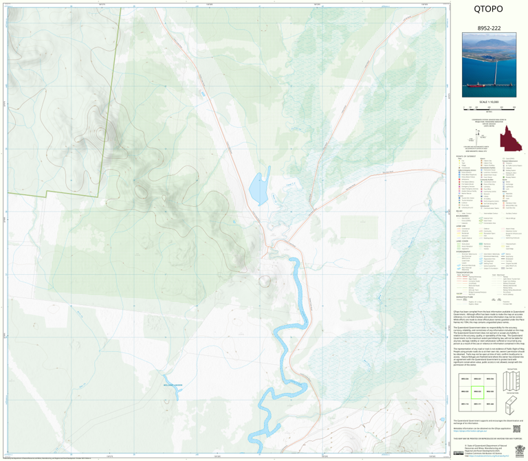 Lake Graham (8952-222) Map by Department of Natural Resources and Mines ...