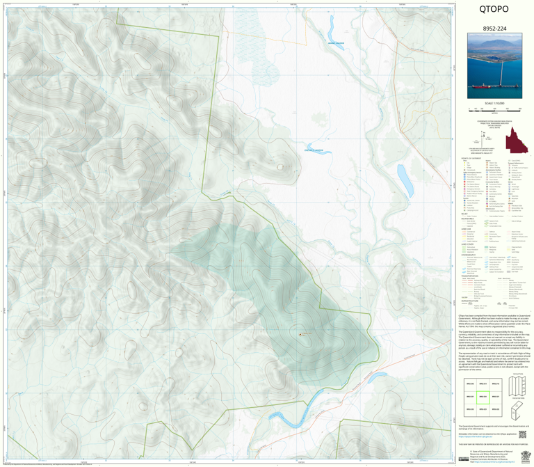 Lake Graham (8952-224) Map by Department of Natural Resources and Mines ...