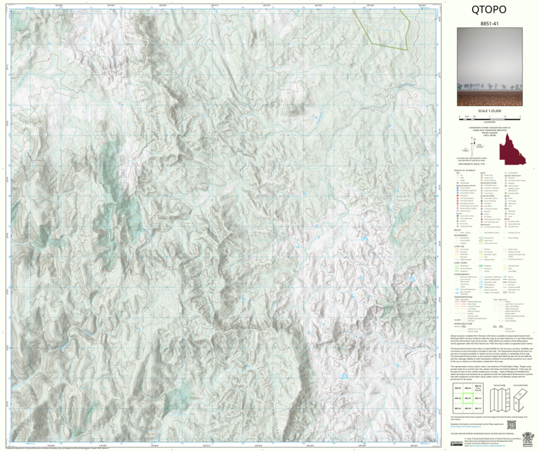 Leura (8851-41) Map by Department of Natural Resources and Mines ...