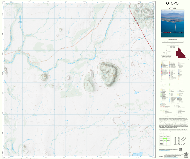 Lotus Creek (8753-33) Map by Department of Natural Resources and Mines ...