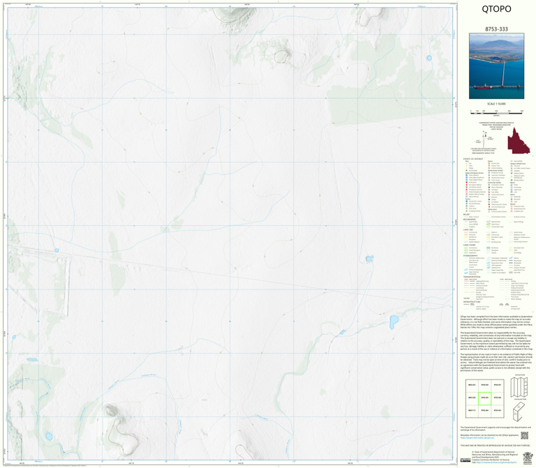 Lotus Creek (8753-333) Map by Department of Natural Resources and Mines ...