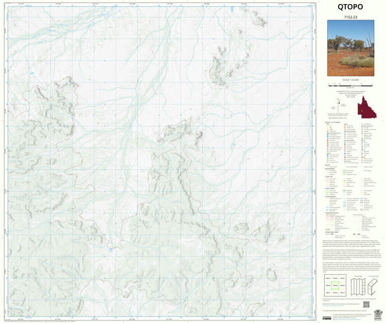 Ldh Rural Map Mackunda (7152-23) Map by Department of Natural Resources and Mines ...