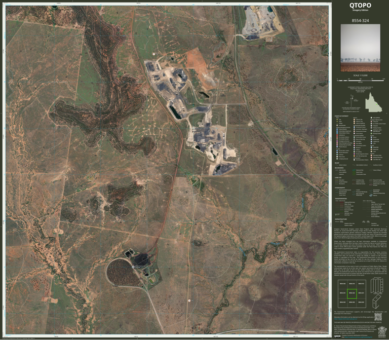 Mallawa (8554-324i) Map by Department of Natural Resources and Mines ...