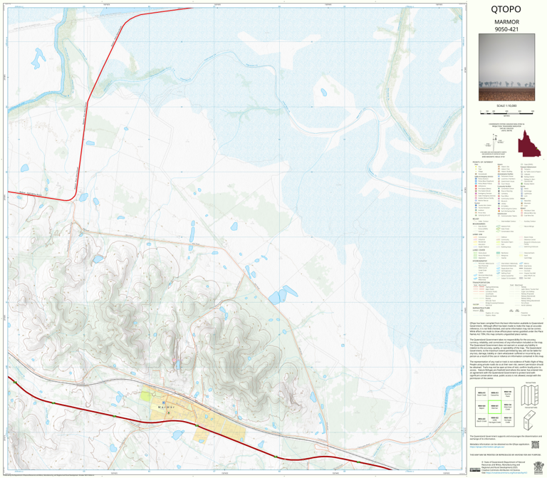Marmor (9050-421) Map by Department of Natural Resources and Mines ...