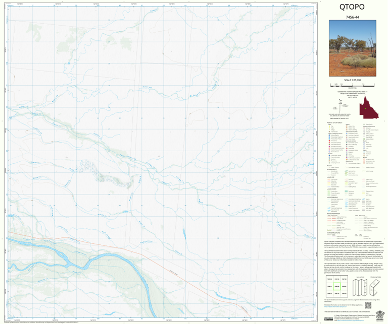 Maxwelton (7456-44) Map by Department of Natural Resources and Mines ...