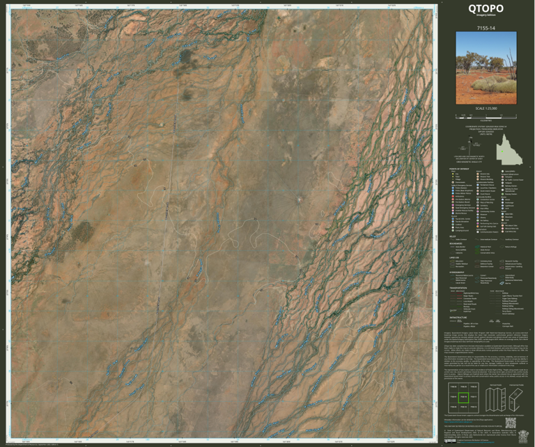 Innlay Maps Mckinlay (7155-14i) Map by Department of Natural Resources and Mines ...