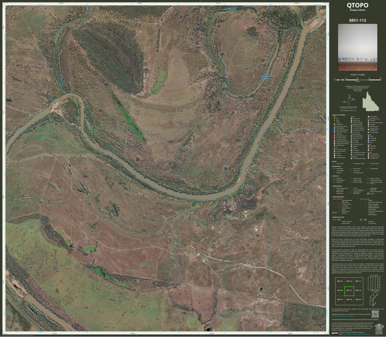 Melrose (8851-113i) Map by Department of Natural Resources and Mines ...