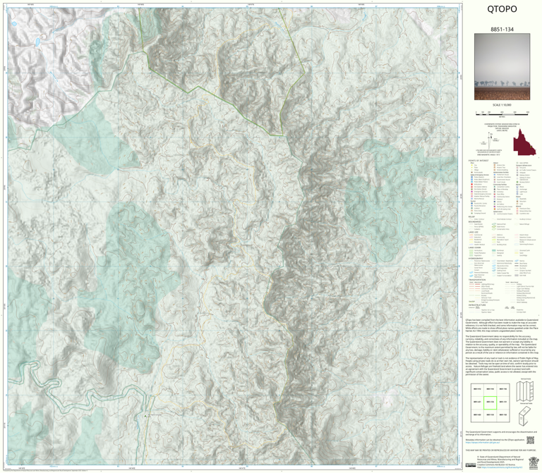 Melrose (8851-134) Map by Department of Natural Resources and Mines ...
