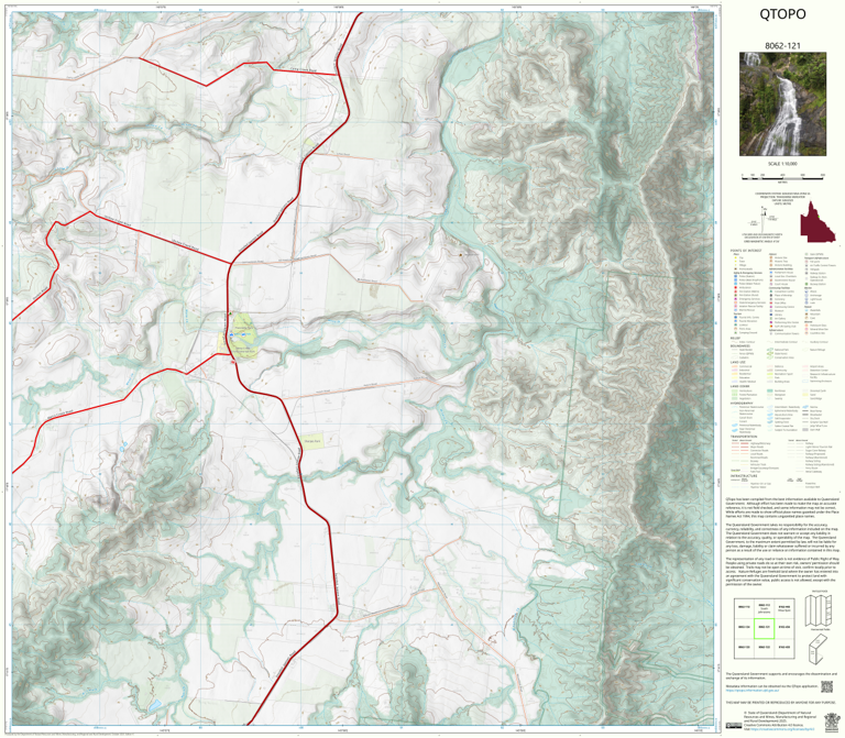 Mena Creek (8062-121) Map by Department of Natural Resources and Mines ...