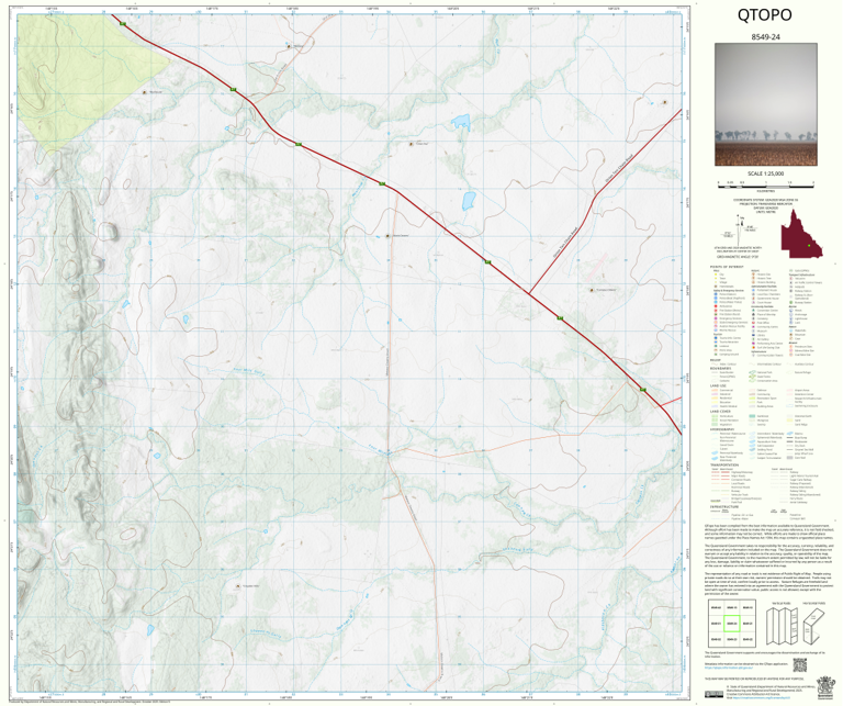 Meteor Downs (8549-24) Map by Department of Natural Resources and Mines ...