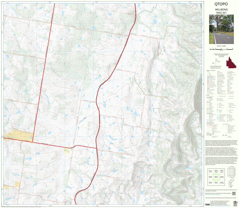 Millbong (9442-321) Map by Department of Natural Resources and Mines ...