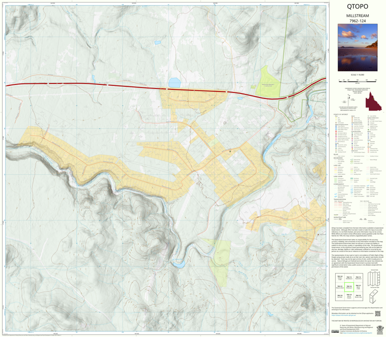 Millstream (7962-124) Map by Department of Natural Resources and Mines ...