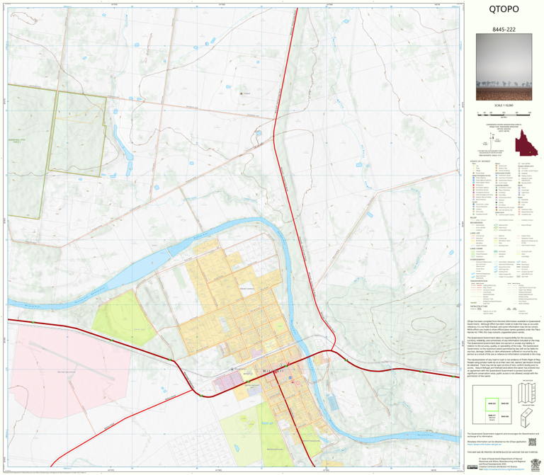 Mitchell (8445-222) Map by Department of Natural Resources and Mines ...