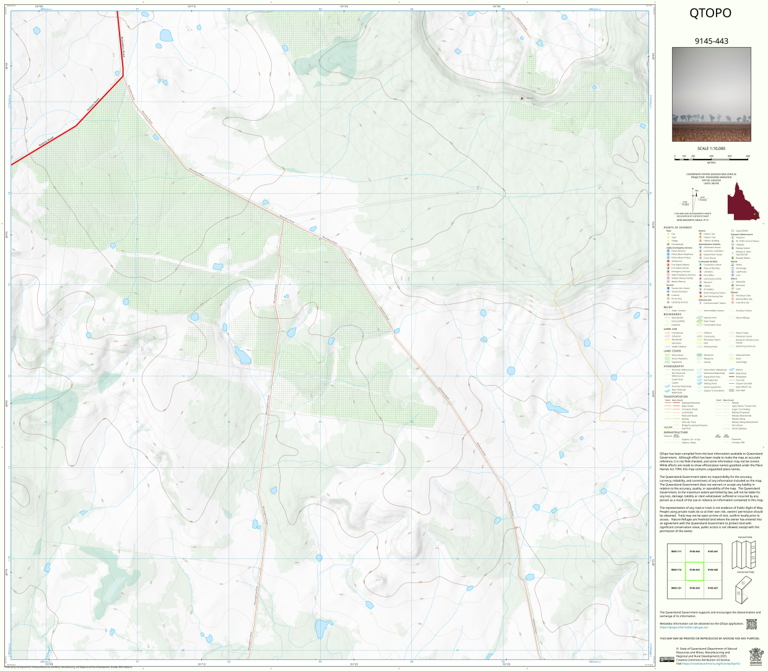 Monogorilby (9145-443) Map by Department of Natural Resources and Mines ...