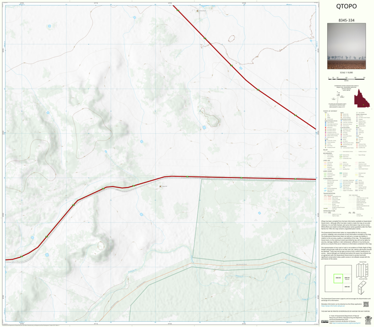 Morven (8345-334) Map by Department of Natural Resources and Mines ...