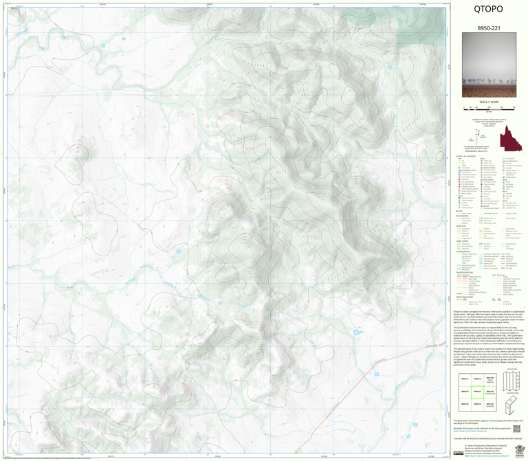 Mount Alma (8950-221) Map by Department of Natural Resources and Mines ...