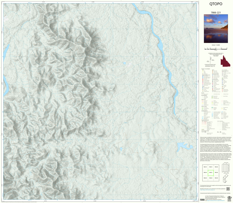 Mount Amy (7866-221) Map by Department of Natural Resources and Mines ...