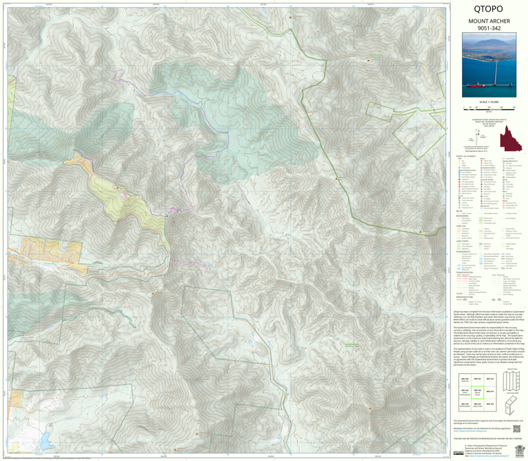 Mount Archer (9051-342) Map by Department of Natural Resources and ...