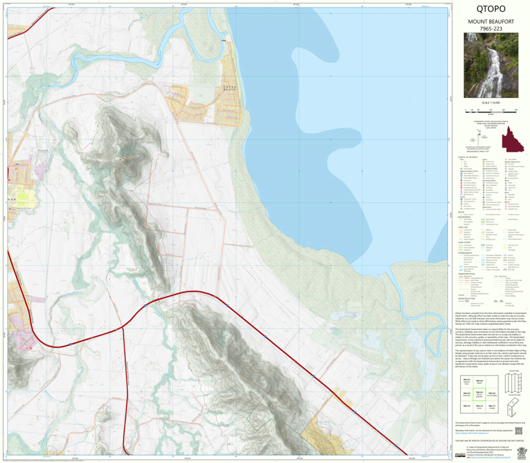 Mount Beaufort (7965-223) Map by Department of Natural Resources and ...
