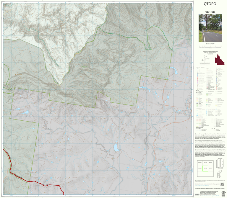 Mount Clunie (9441-342) Map by Department of Natural Resources and ...