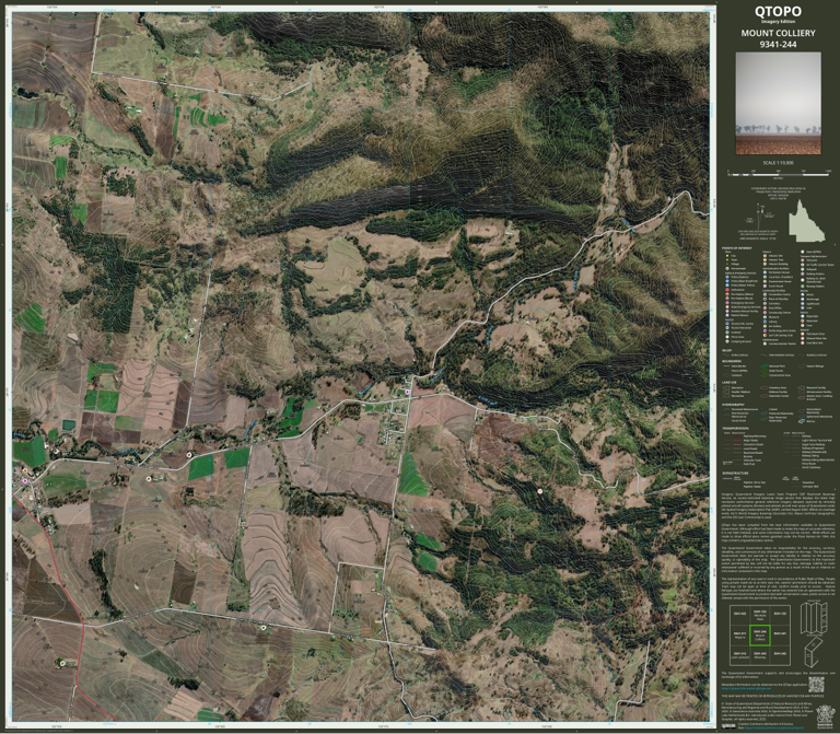MOUNT COLLIERY (9341-244i) Map by Department of Natural Resources and ...