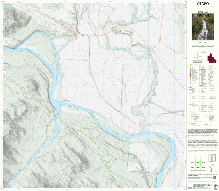 Mount Echo (8061-232) Map by Department of Natural Resources and Mines ...