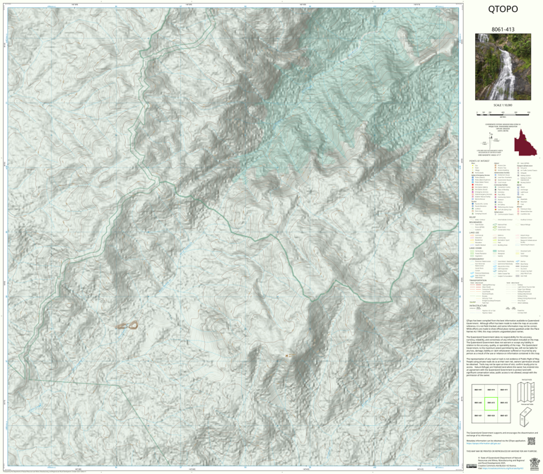 Mount Edgar (8061-413) Map by Department of Natural Resources and Mines ...