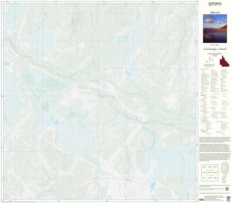Mount Esk (7860-333) Map by Department of Natural Resources and Mines ...