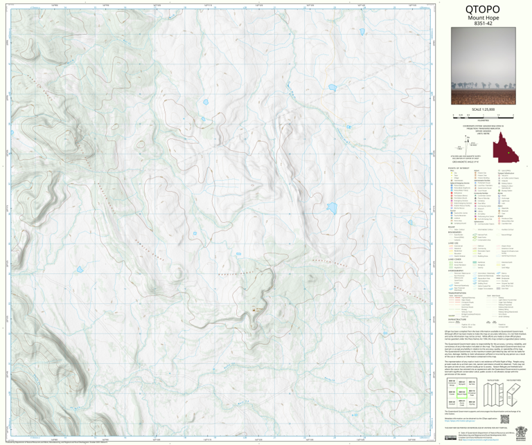 Mount Hope (8351-42) Map by Department of Natural Resources and Mines ...