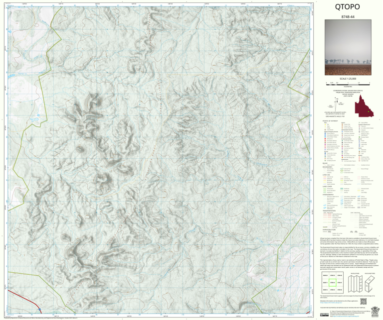 Mount Hope (8748-44) Map by Department of Natural Resources and Mines ...