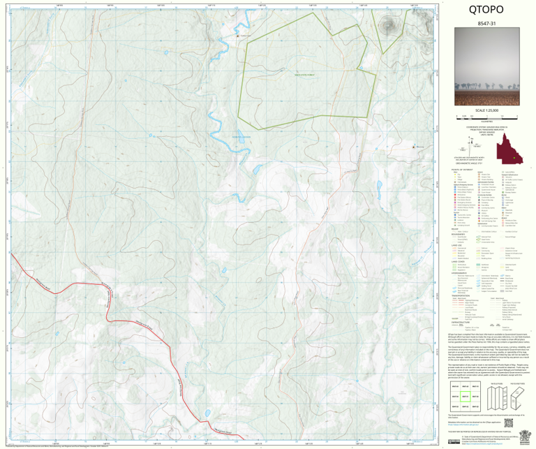 Mount Howe (8547-31) Map by Department of Natural Resources and Mines ...