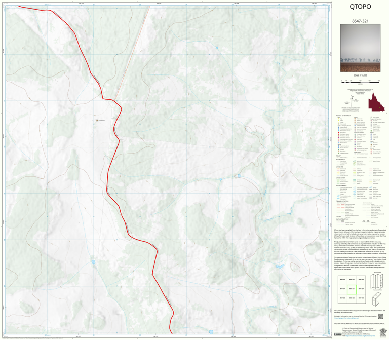 Howe Quarry Map Mount Howe (8547-321) Map by Department of Natural Resources and Mines ...