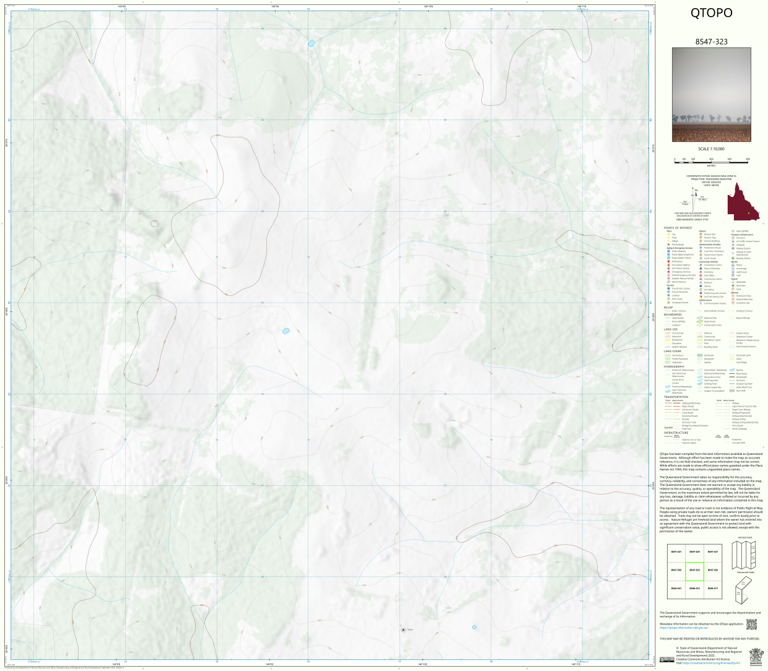 Howe Quarry Map Mount Howe (8547-323) Map by Department of Natural Resources and Mines ...