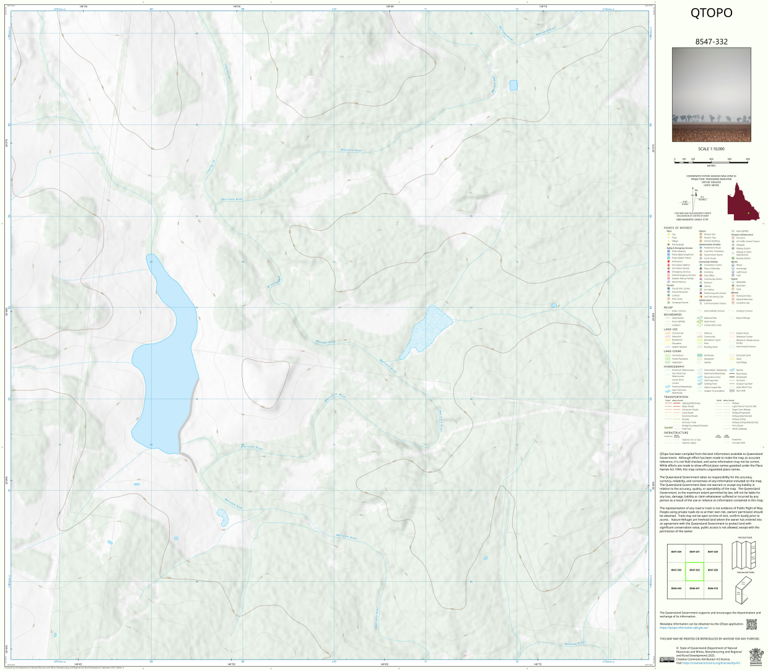 Mount Howe (8547-332) Map by Department of Natural Resources and Mines ...