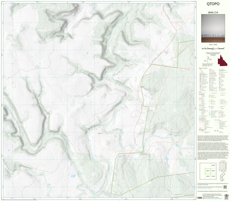 Mount Hutton (8646-214) Map by Department of Natural Resources and ...