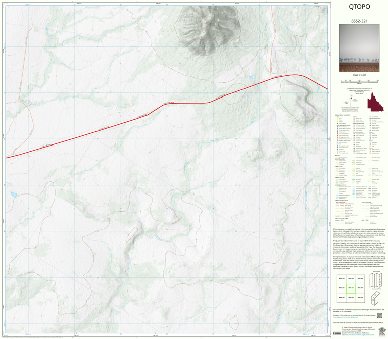 Mount Lowe (8552-321) Map by Department of Natural Resources and Mines ...