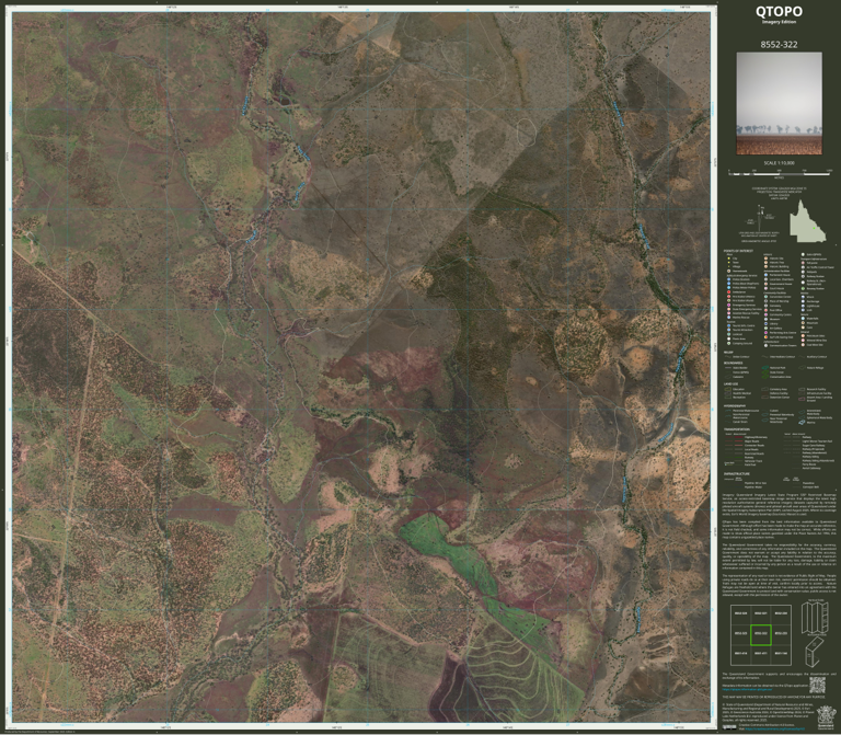 Mount Lowe (8552-322i) Map by Department of Natural Resources and Mines ...