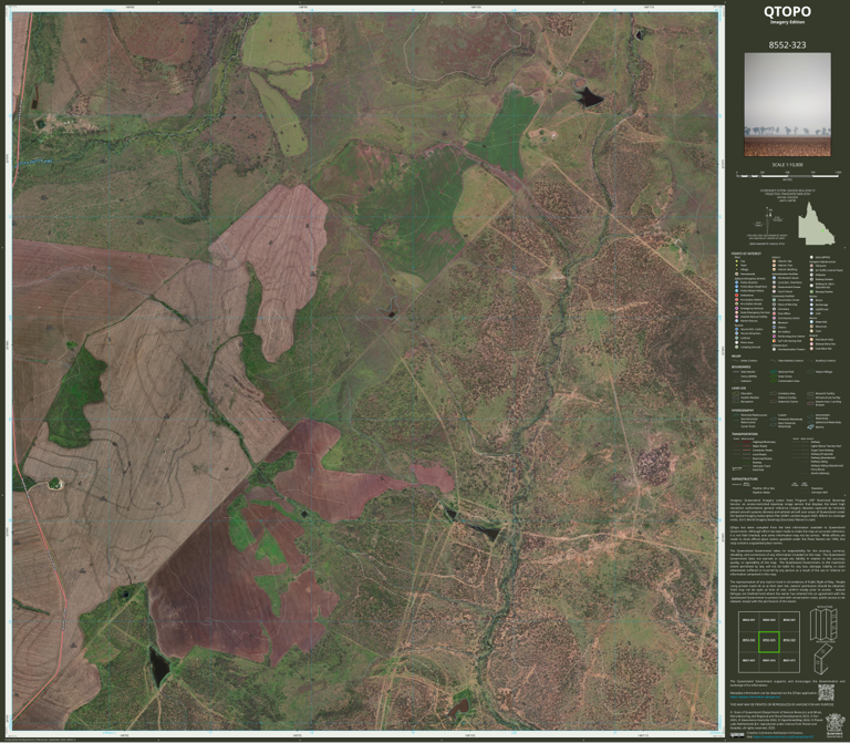 Mount Lowe (8552-323i) Map by Department of Natural Resources and Mines ...