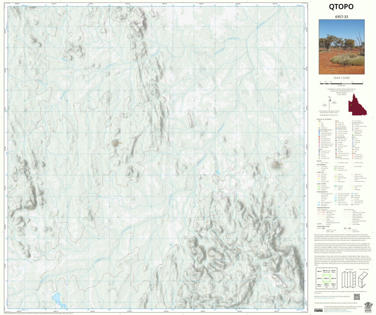 Mount Maggie (6957-33) Map by Department of Natural Resources and Mines ...