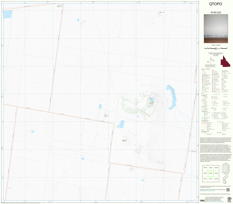 Mount Maria (9143-222) Map by Department of Natural Resources and Mines ...