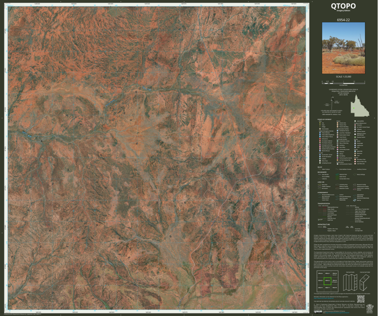 Mount Merlin (6954-22i) Map by Department of Natural Resources and ...