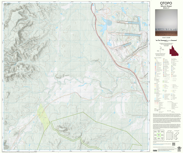 Mount Roper (8552-21) Map by Department of Natural Resources and Mines ...