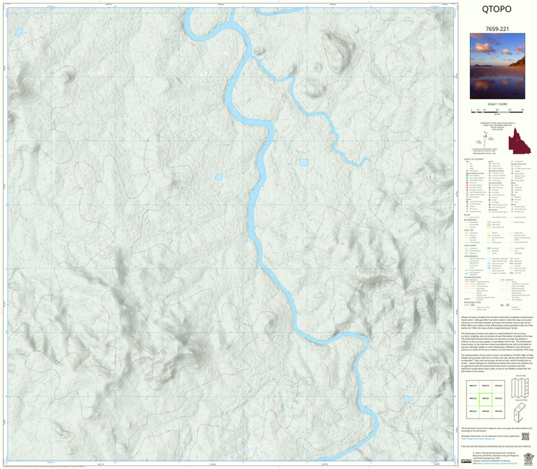 Mount Rous (7659-221) Map by Department of Natural Resources and Mines ...