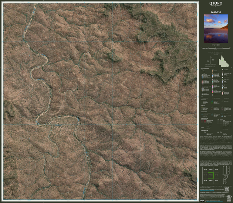 Mount Rous (7659-232i) Map by Department of Natural Resources and Mines ...